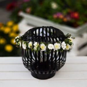 Ręcznie robiony wianek komunijny z białą margaretką